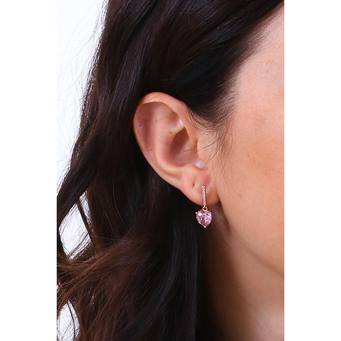 GioiaPura boucles d'oreille Amore Eterno femme INS028OR1074RSLP photo wearing