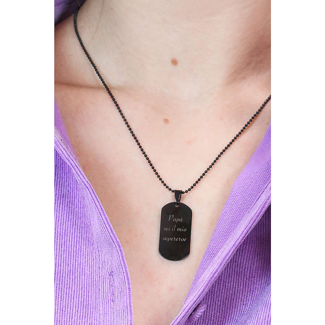 MyCode colliers Military Tag unisex MY22CN-L photo wearing