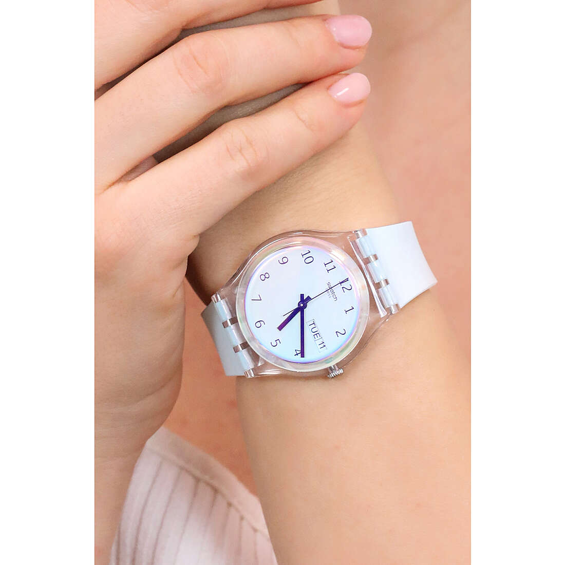 Swatch seul le temps femme GE713 photo wearing