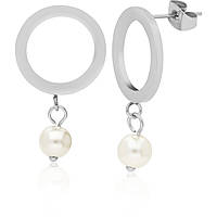boucles d'oreille Acier femme bijou Perles Synthétiques AC-O025S