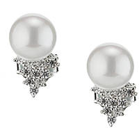 boucles d'oreille bijou Argent 925 femme bijou Perles, Zircons J6286