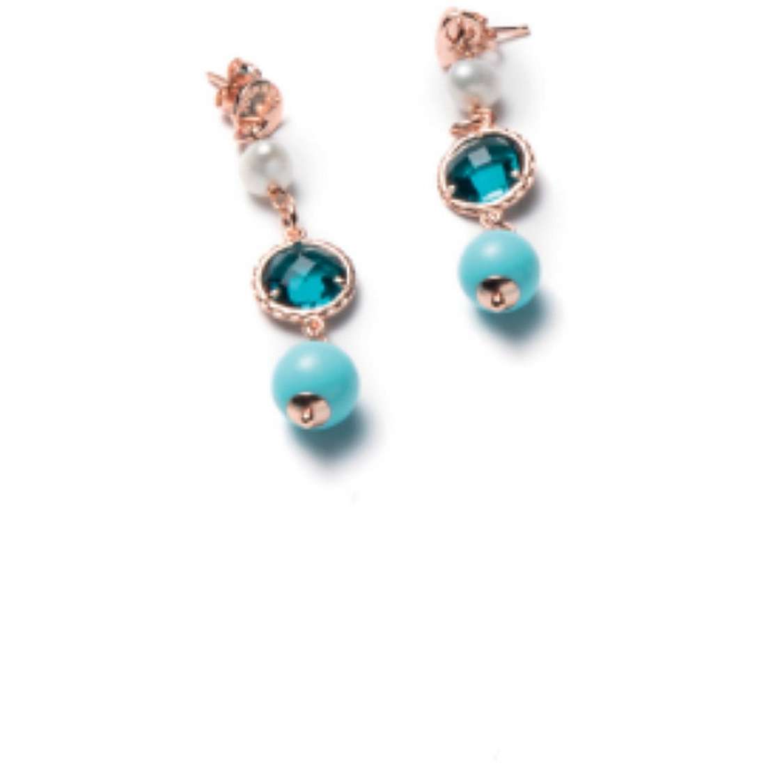 boucles d'oreille bijou Bijoux fantaisie femme bijou Perles, Cristaux J3975