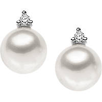 boucles d'oreille bijou Or femme bijou Diamant, Perles ORP 543