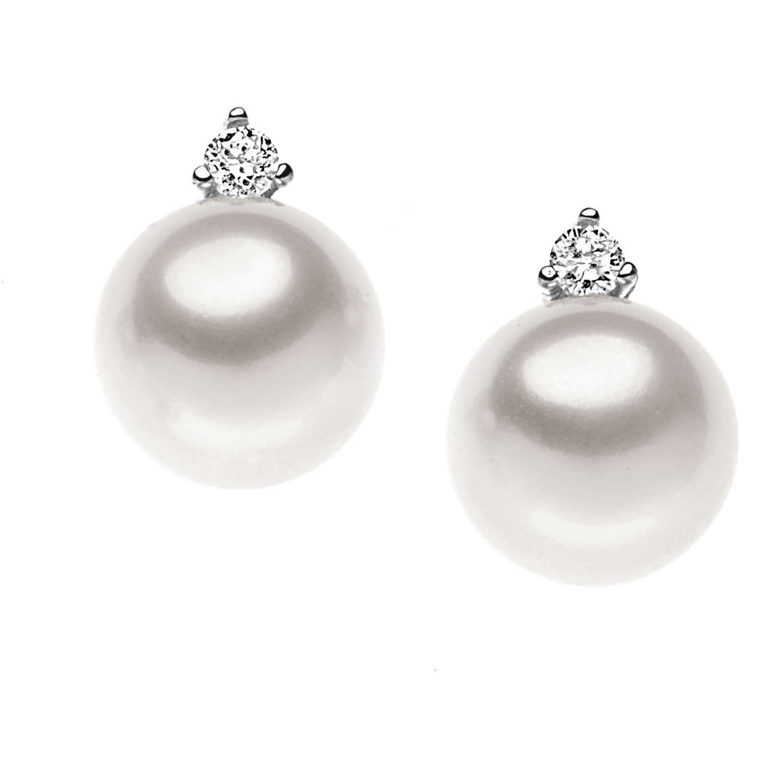 boucles d'oreille bijou Or femme bijou Diamant, Perles ORP 544
