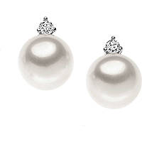 boucles d'oreille bijou Or femme bijou Diamant, Perles ORP 544
