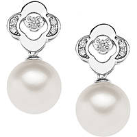 boucles d'oreille bijou Or femme bijou Diamant, Perles ORP 690