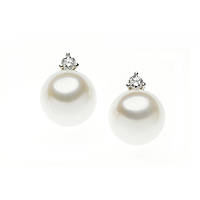 boucles d'oreille bijou Or femme bijou Diamant, Perles ORP 709