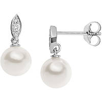 boucles d'oreille bijou Or femme bijou Diamant, Perles ORP 735