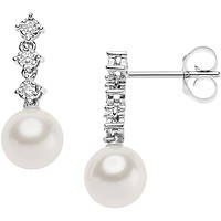 boucles d'oreille bijou Or femme bijou Diamant, Perles ORP 740