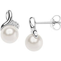 boucles d'oreille bijou Or femme bijou Diamant, Perles ORP 742