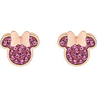 boucles d'oreille enfant bijoux Disney Mickey and Minnie E600177PRPL-B.CS
