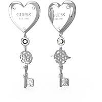 boucles d'oreille femme bijoux Guess All you need is love JUBE04217JWRHT/U