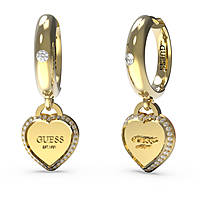 boucles d'oreille femme bijoux Guess Fine Heart JUBE01426JWYGT/U