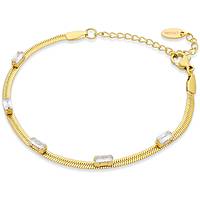bracelet Acier femme bijou Zircons AC-B042GW