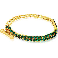 bracelet Acier femme bijou Zircons AC-B261GV