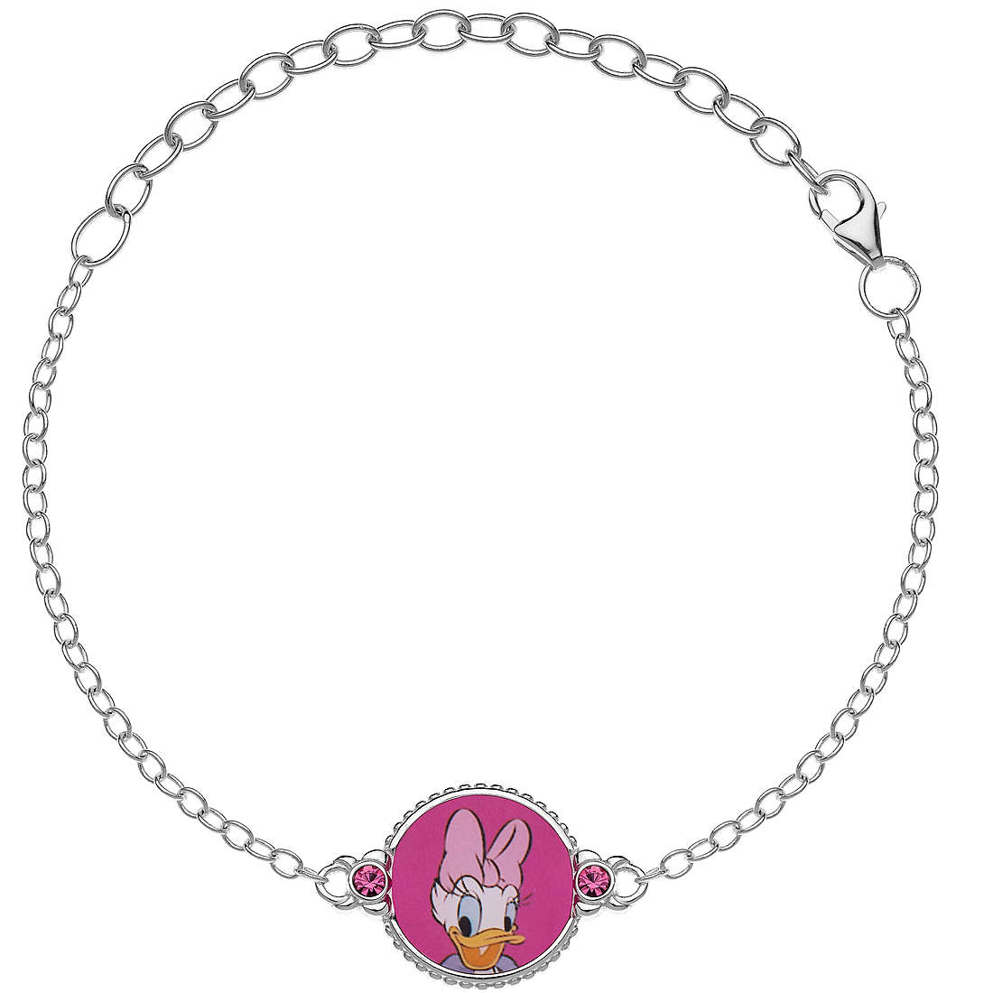 bracelet Avec Charms enfant Argent 925 bijou Disney Donald Duck And Daisy BS00021SL-P