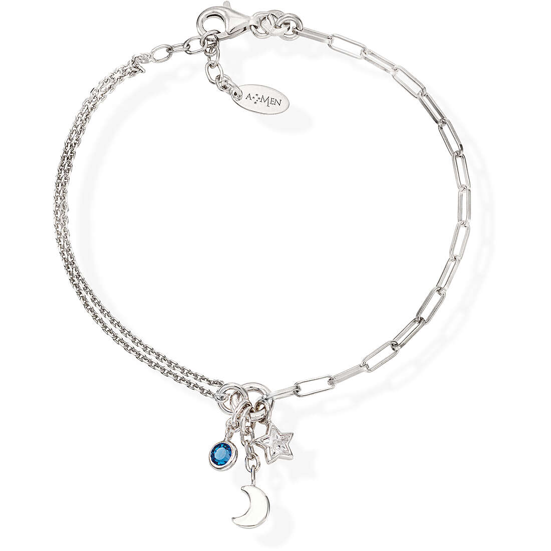 bracelet Avec Charms femme Argent 925 bijou Amen Romance BRPELUBBL