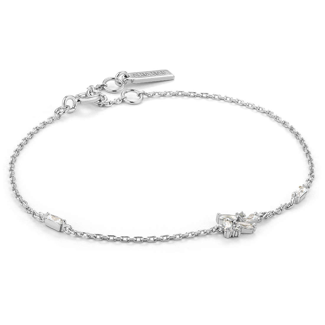 bracelet Avec Charms femme Argent 925 bijou Ania Haie Glow Getter B018-02H
