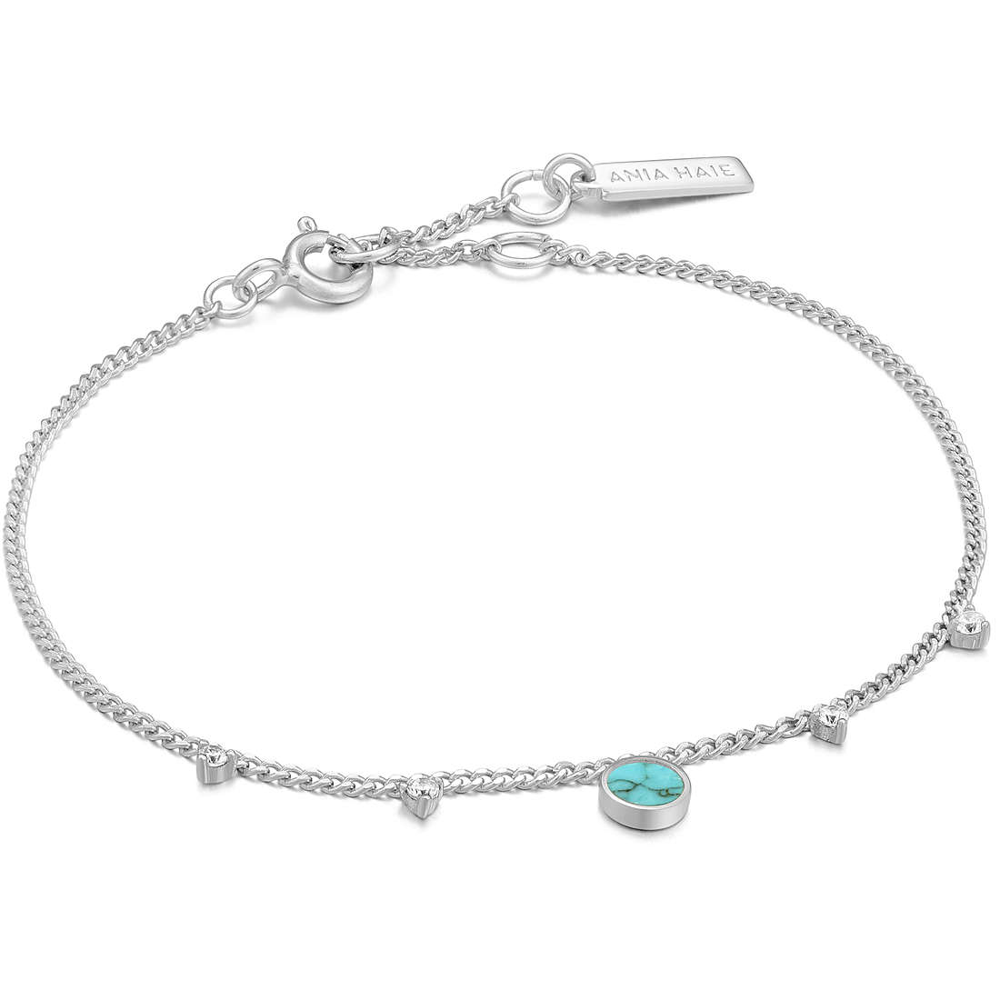 bracelet Avec Charms femme Argent 925 bijou Ania Haie Hidden Gem B022-03H