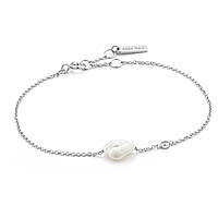 bracelet Avec Charms femme Argent 925 bijou Ania Haie Pearl Of Wisdom B019-01H