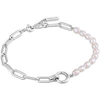 bracelet Avec Charms femme Argent 925 bijou Ania Haie Perla Power B043-02H