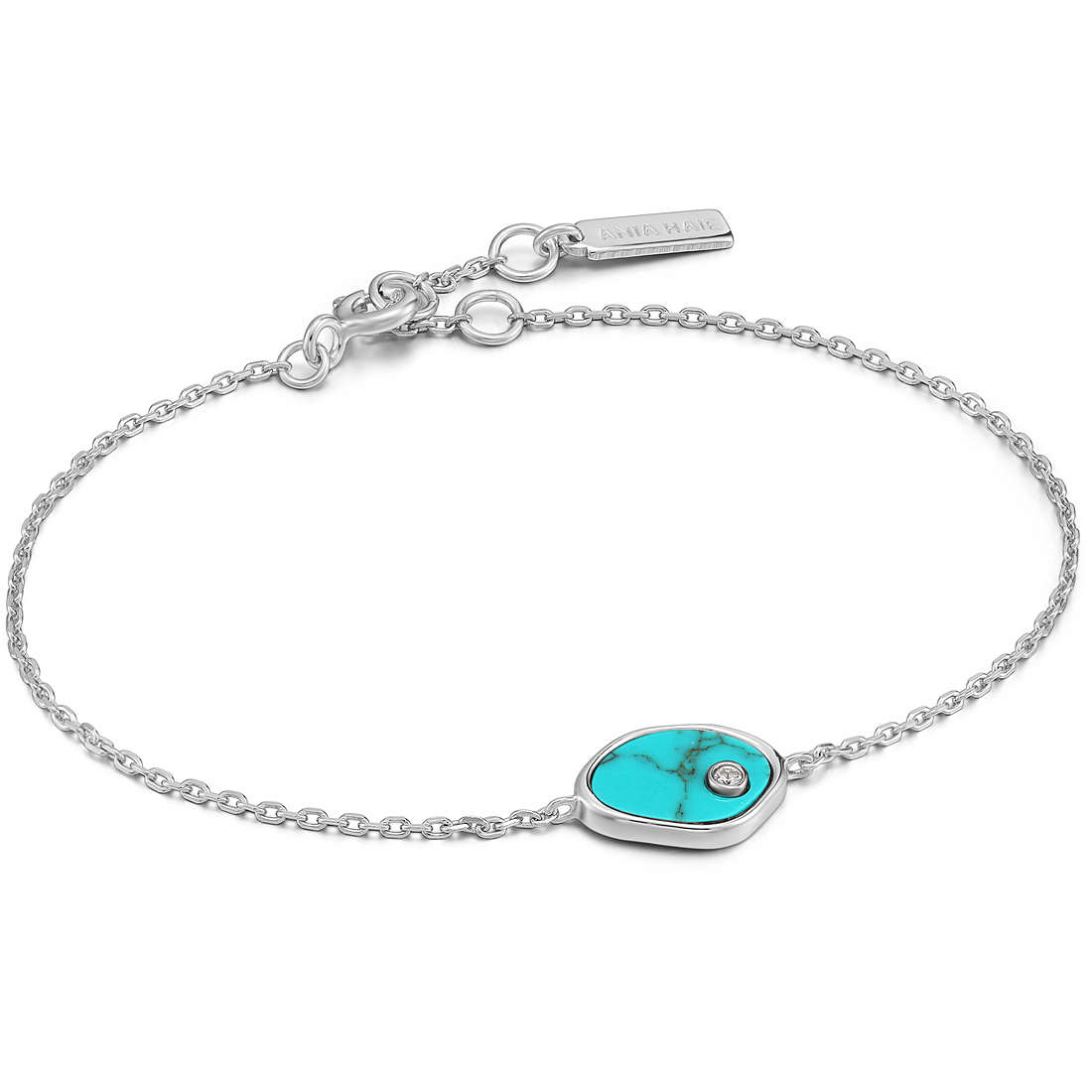 bracelet Avec Charms femme Argent 925 bijou Ania Haie Turning Tides B027-01H