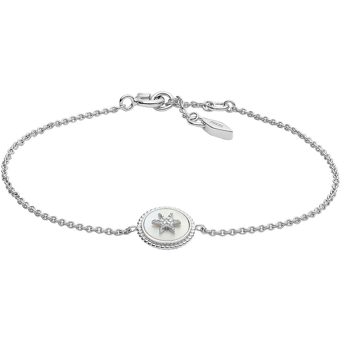 bracelet Avec Charms femme Argent 925 bijou Fossil Spring 2020 JFS00501040