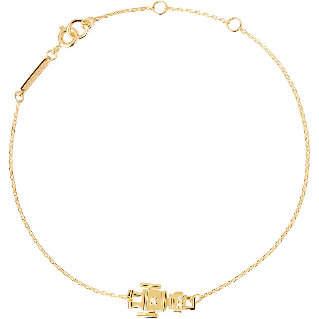 bracelet Avec Charms femme Argent 925 bijou PDPaola Super Future PU01-171-U