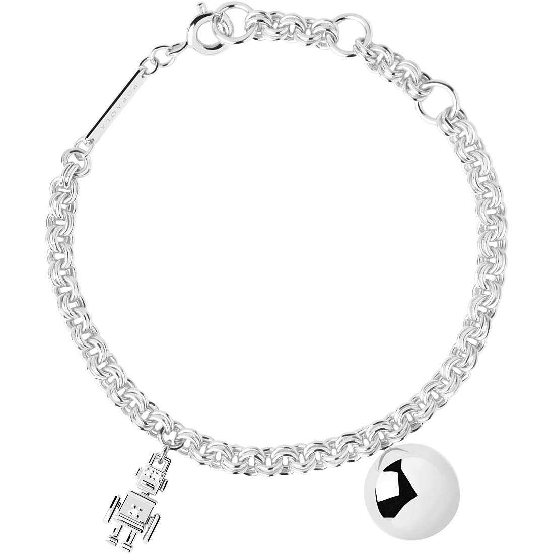 bracelet Avec Charms femme Argent 925 bijou PDPaola Super Future PU02-163-U