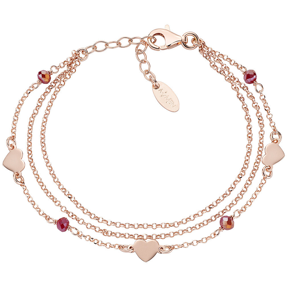 bracelet Avec perles femme Argent 925 bijou Amen Elegance BRMFCURR