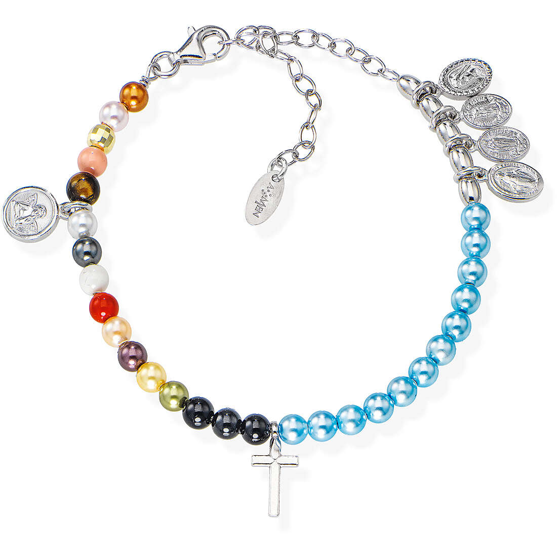 bracelet Avec perles femme Argent 925 bijou Amen Racconti Di Vite D'Amore BRVIMA