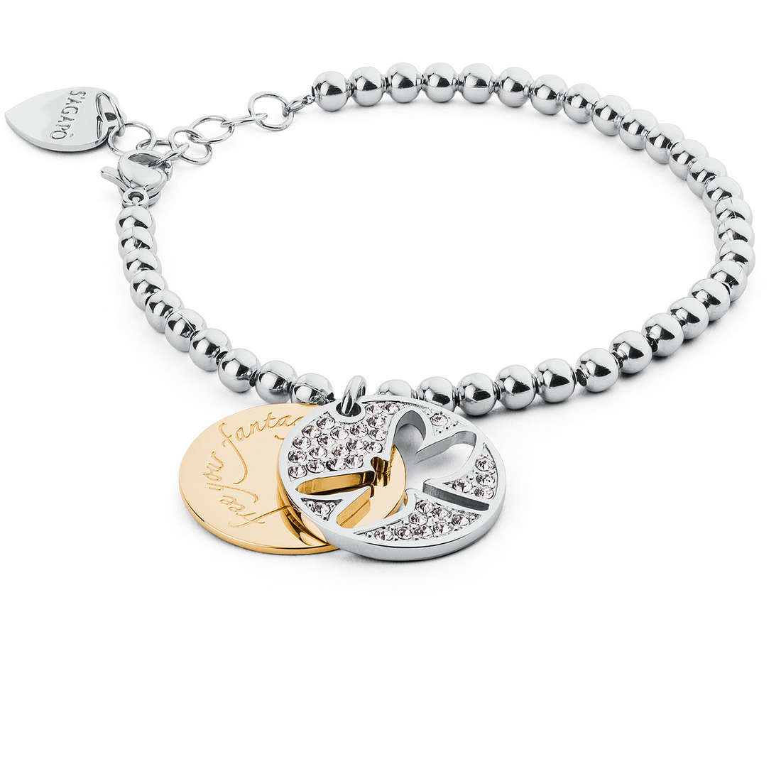 bracelet bijou Acier femme bijou Cristaux SFO16
