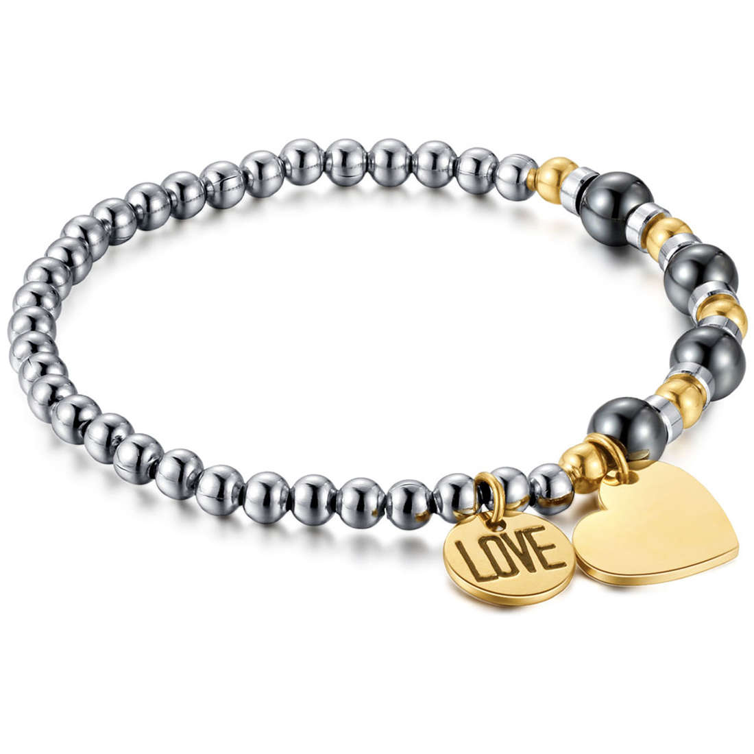 bracelet bijou Acier femme bijou Cristaux SHAG02