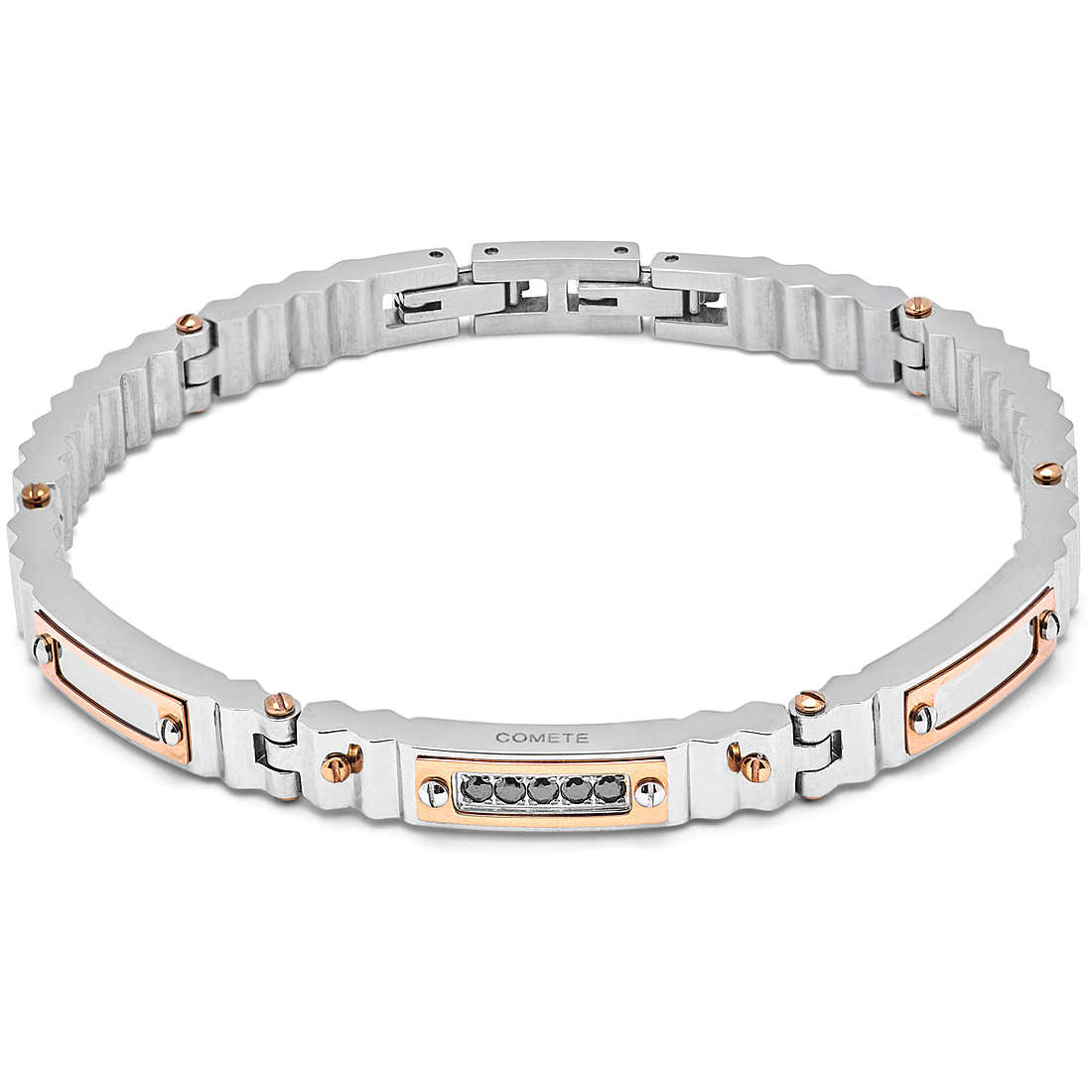 bracelet bijou Acier homme bijou Diamant UBR 1002