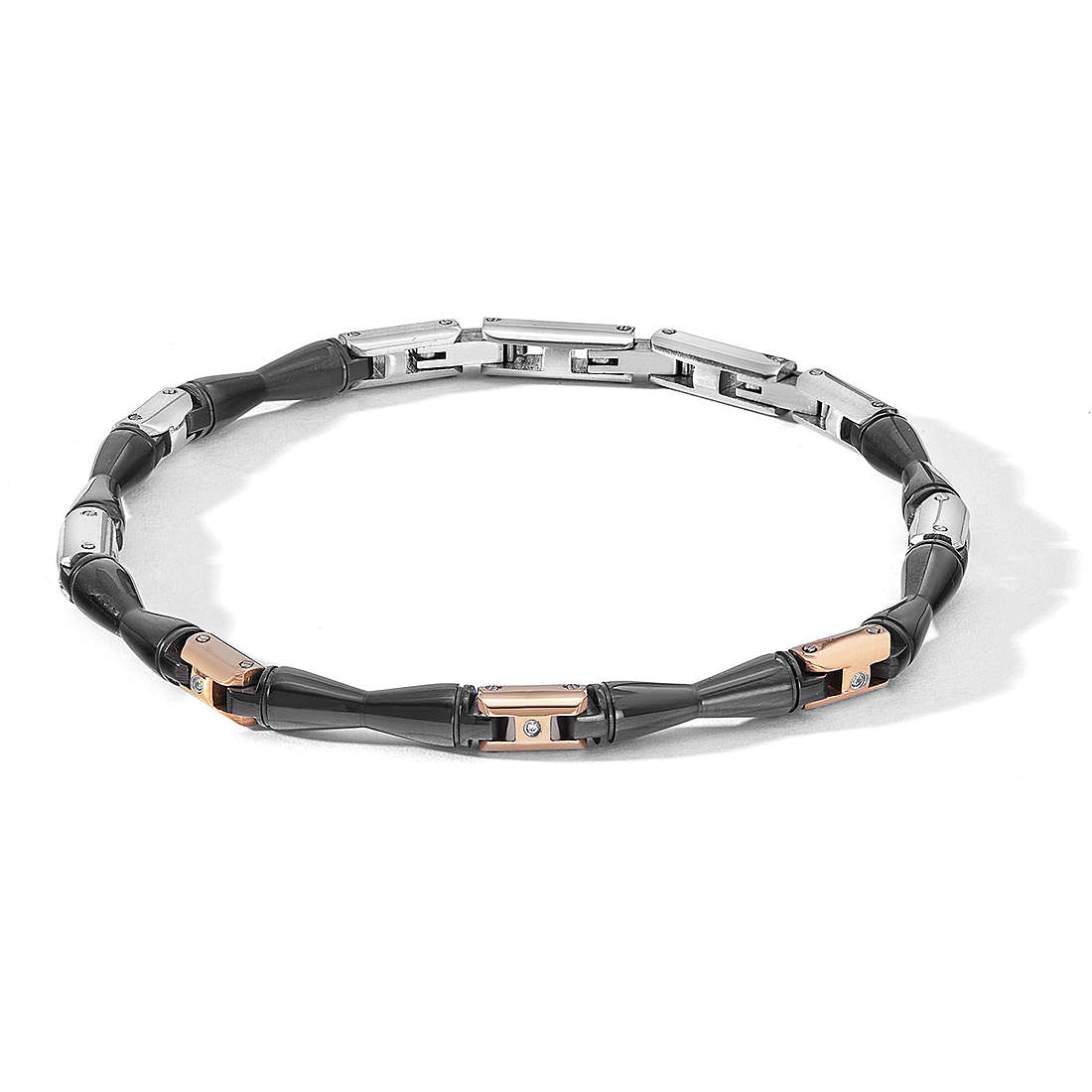 bracelet bijou Acier homme bijou Diamant UBR 1116