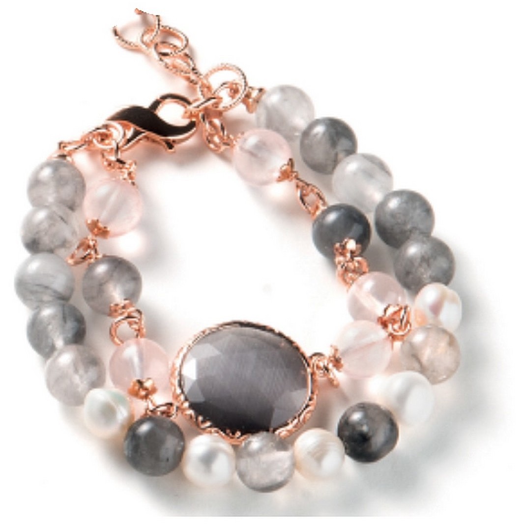 bracelet bijou Bijoux fantaisie femme bijou Perles, Cristaux, Semi-précieuse J3728