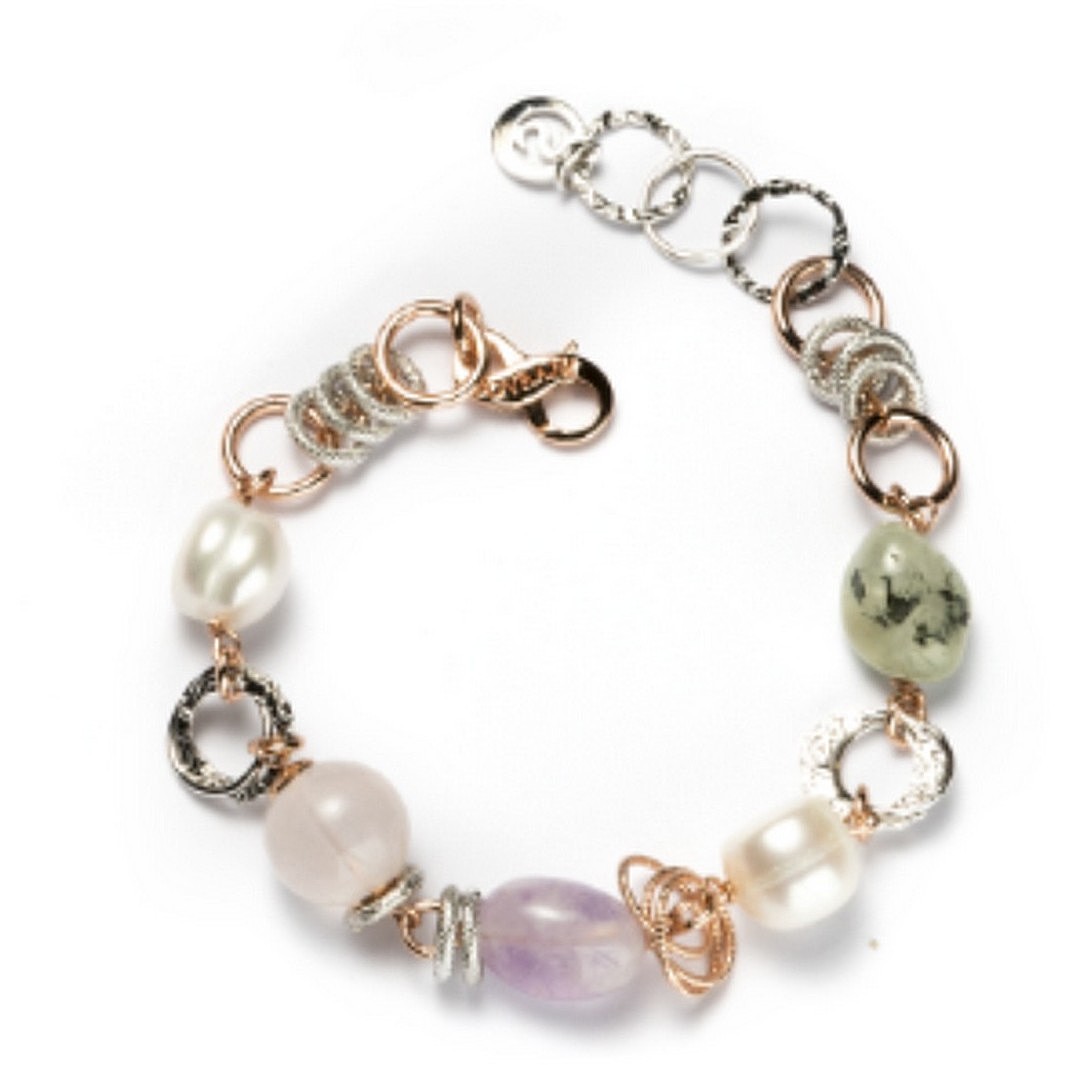 bracelet bijou Bijoux fantaisie femme bijou Perles, Semi-précieuse J3667