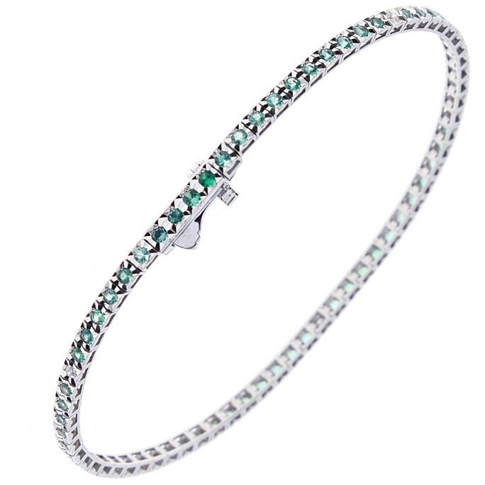 bracelet bijou Or femme bijou émeraude 20087918