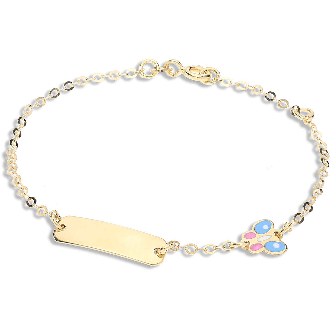 bracelet enfant Avec Plaque Or 18 kt bijou GioiaPura Oro 750 GP-S156240