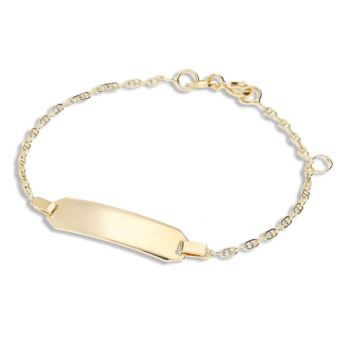 bracelet enfant Avec Plaque Or 18 kt bijou GioiaPura Oro 750 GP-S170770