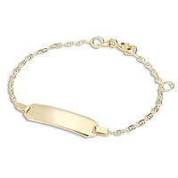 bracelet enfant Avec Plaque Or 18 kt bijou GioiaPura Oro 750 GP-S170770