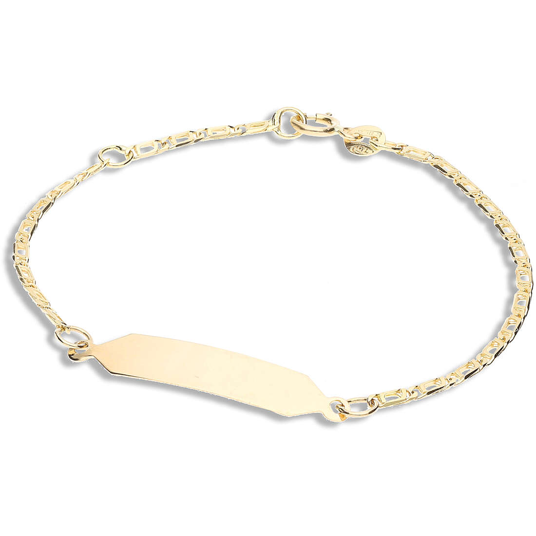 bracelet enfant Avec Plaque Or 18 kt bijou GioiaPura Oro 750 GP-S180185