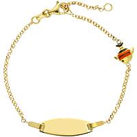bracelet enfant Avec Plaque Or 18 kt bijou GioiaPura Oro 750 GP-S249870