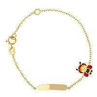 bracelet enfant Avec Plaque Or 18 kt bijou GioiaPura Oro 750 GP-S252448