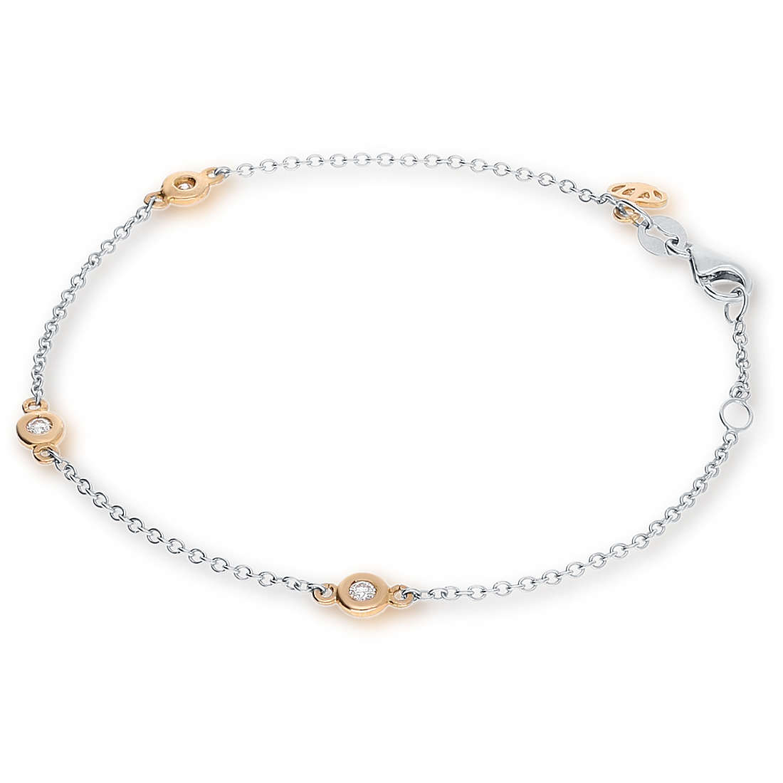 bracelet femme Avec Charms Or 18 kt bijou GioiaPura Oro e Diamanti GIDBRCPL-09