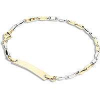 bracelet femme Avec Plaque Or 9 kt bijou GioiaPura Oro 375 GP9-S9VIR344GBT16
