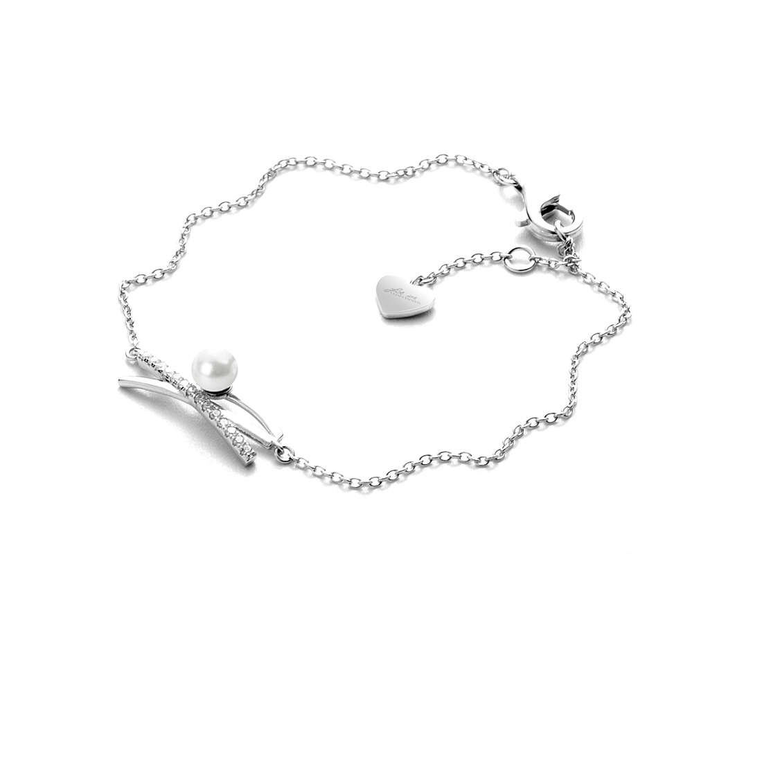 bracelet femme bijoux 4US Cesare Paciotti Pearls And Zircons 4UBR3426W