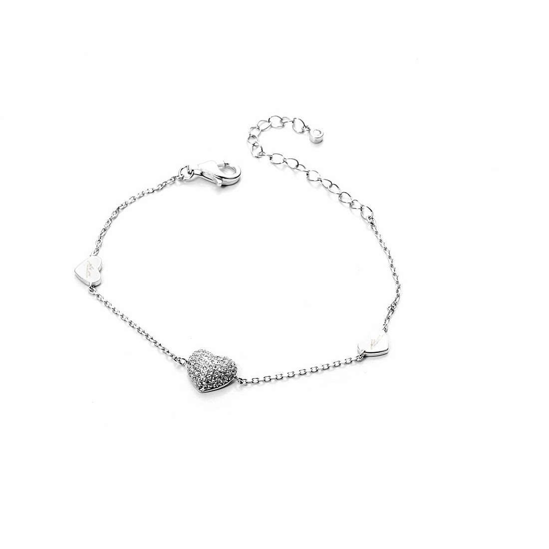 bracelet femme bijoux 4US Cesare Paciotti Silver Heart 4UBR3000W