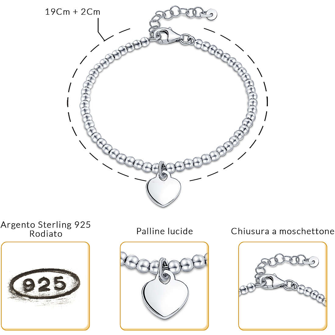 bracelet femme bijoux GioiaPura Battito WBM02235SU