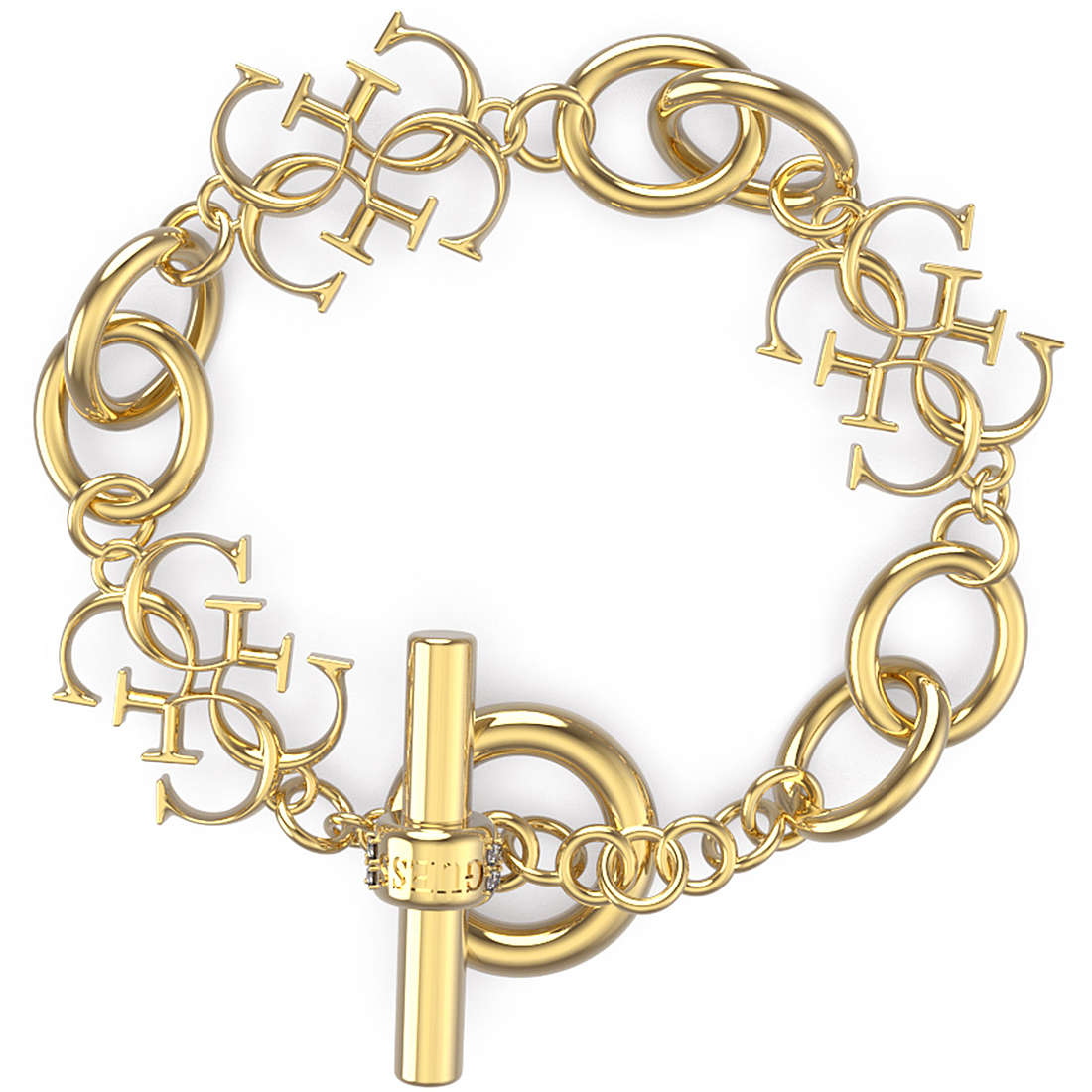 bracelet femme bijoux Guess 4G Status JUBB01474JWYGL